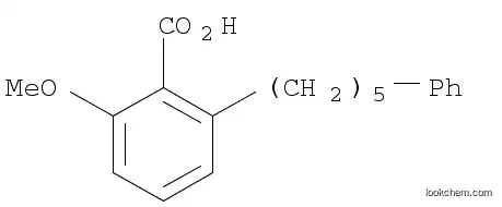 Benzoic acid, 2-methoxy-6-(5-phenylpentyl)-
